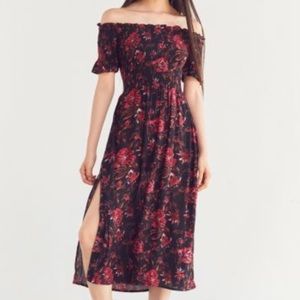 Kimchi blue off the shoulder smocked dress